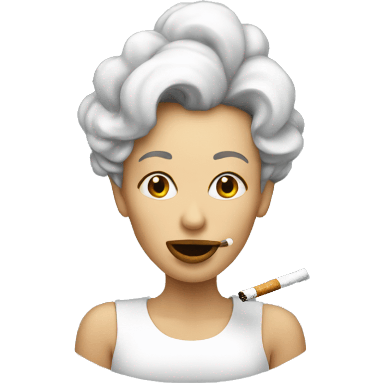 Smoking emoji lady emoji