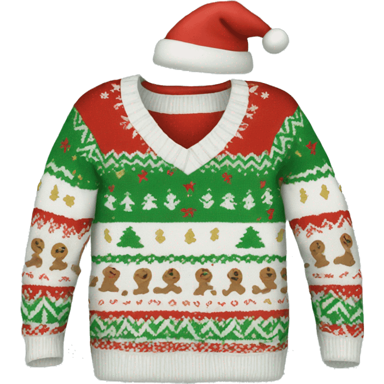 Christmas sweater emoji