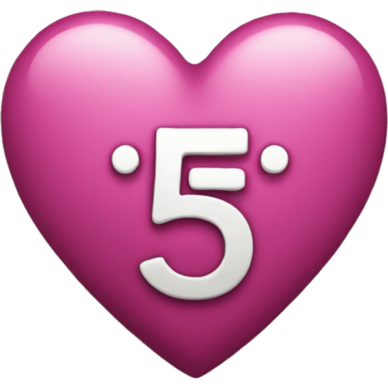 heart emoji with "15:50" written on it emoji