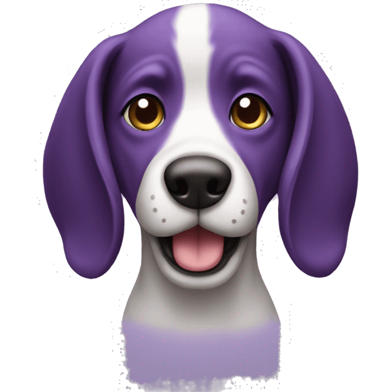 Dog purple emoji