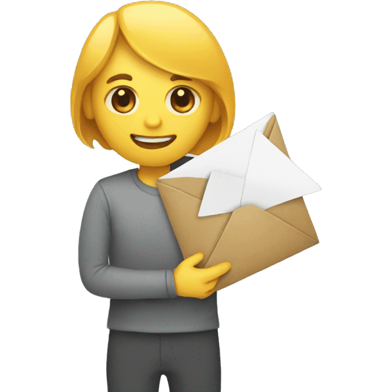 person holding envelope emoji