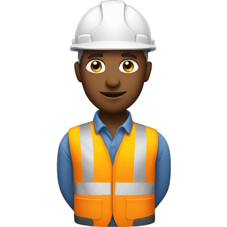 A construction worker emoji