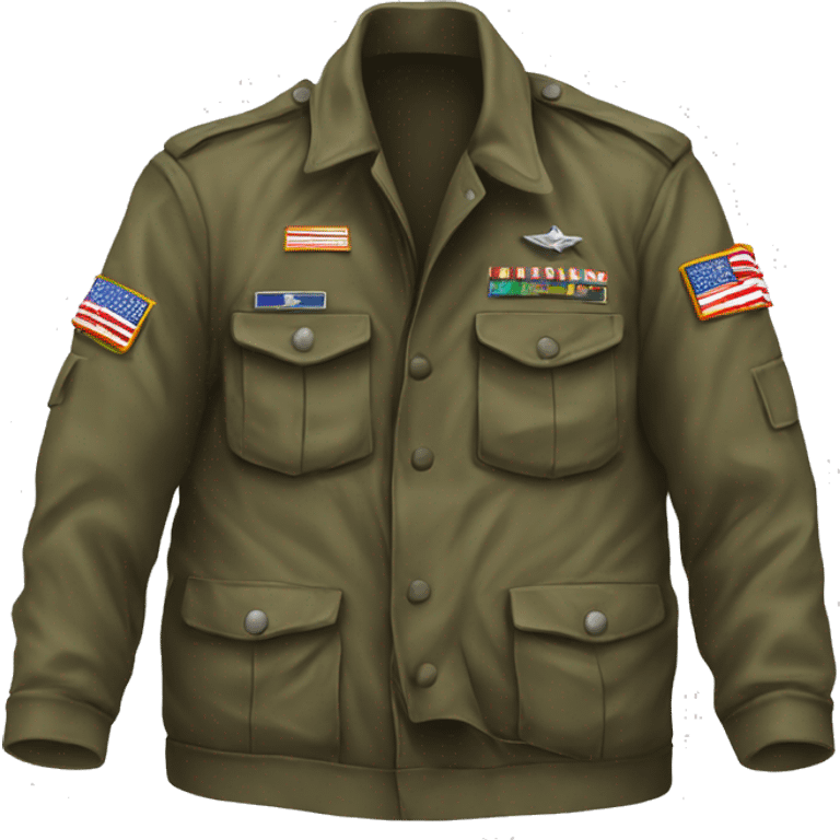 torn dirty military jacket emoji