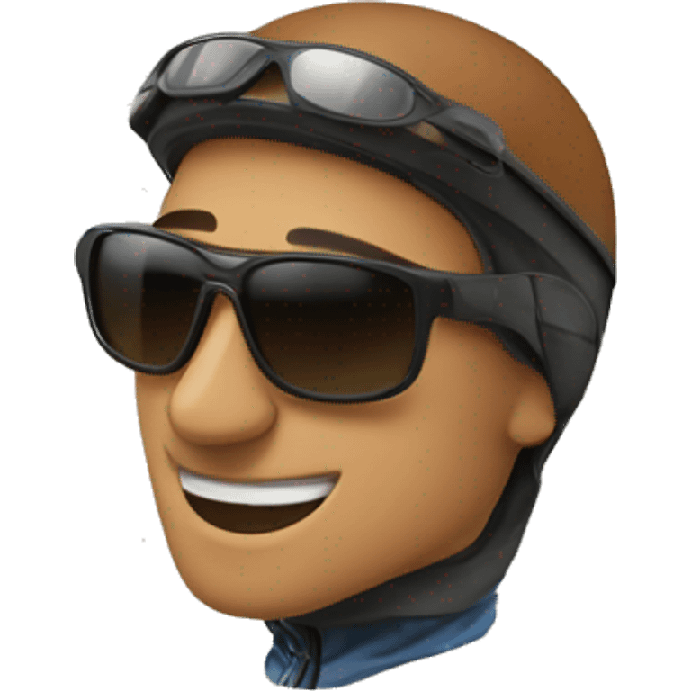 cyclist sunglasses emoji