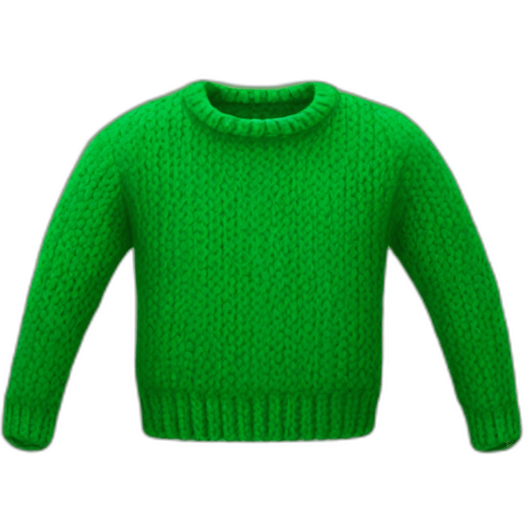 green knit sweater emoji