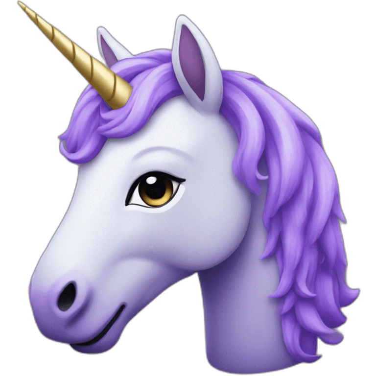 purple unicorn emoji