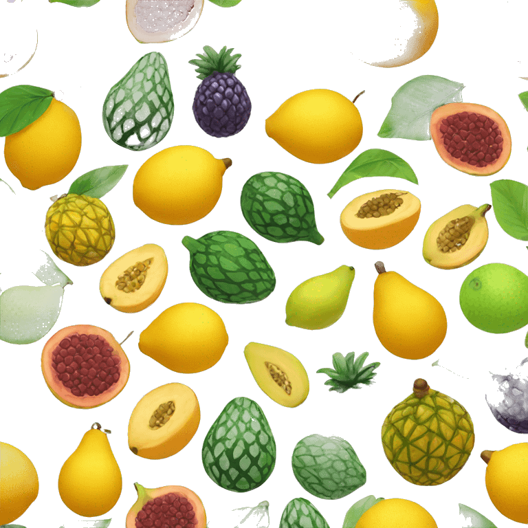 exotic fruits emoji