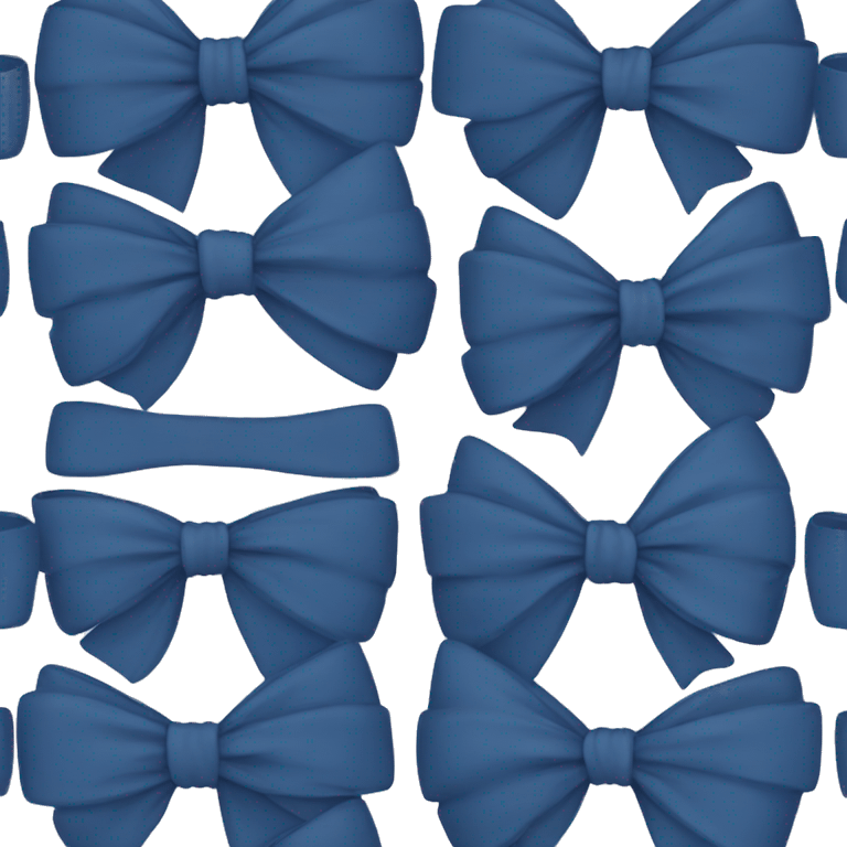 dark blue bow emoji