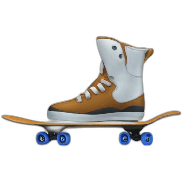 Penda roux sur un skate emoji