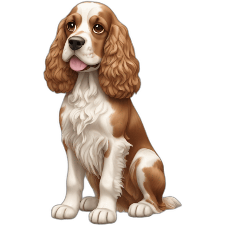 Dog-english-cocker-spaniel-full-body emoji