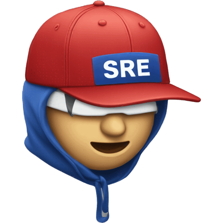 Cap with "sre" acronym emoji