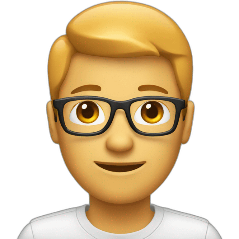 emoji style software engineer avatar, only 1 on screen emoji