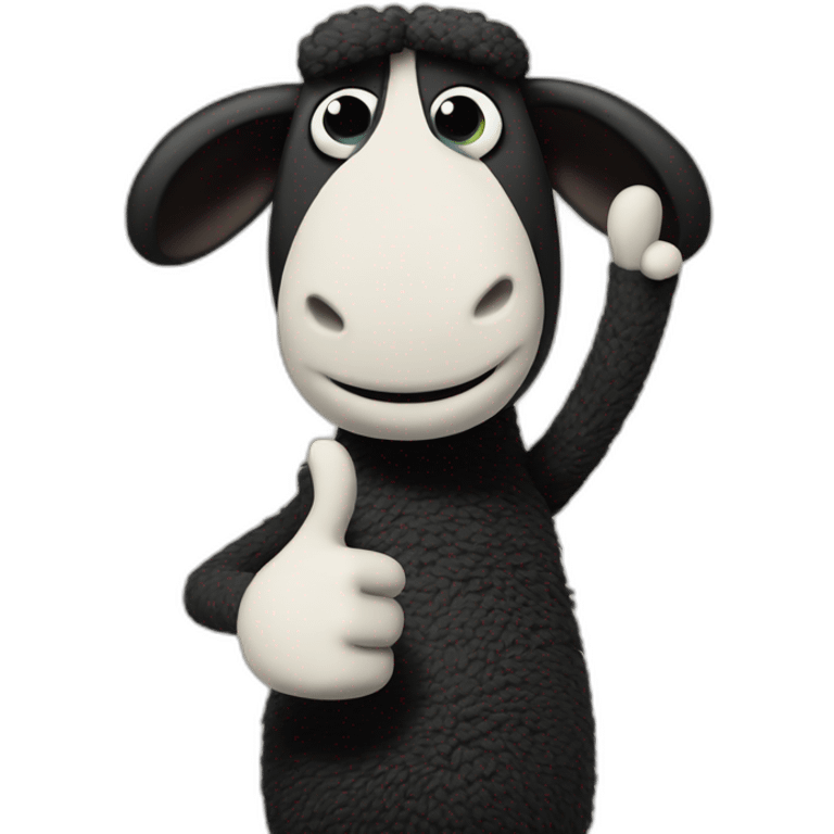 Shaun the Sheep thumbs up emoji