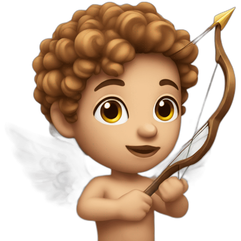 white skin cupid with arrow emoji