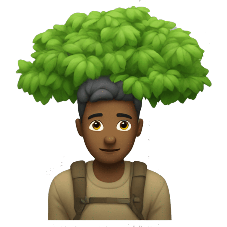 man thinking about nature emoji