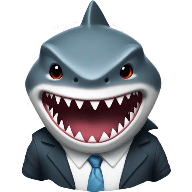 gangster shark emoji