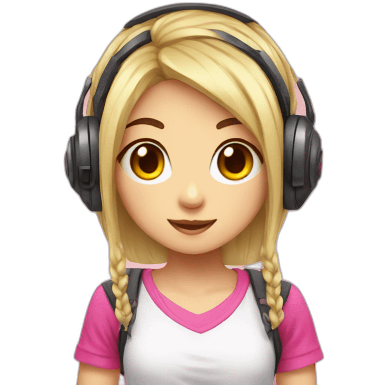 kawaii girl gamer emoji