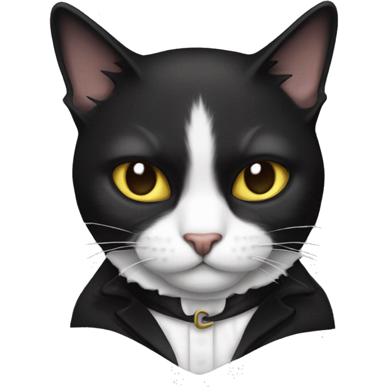 tuxedo pirate cat emoji