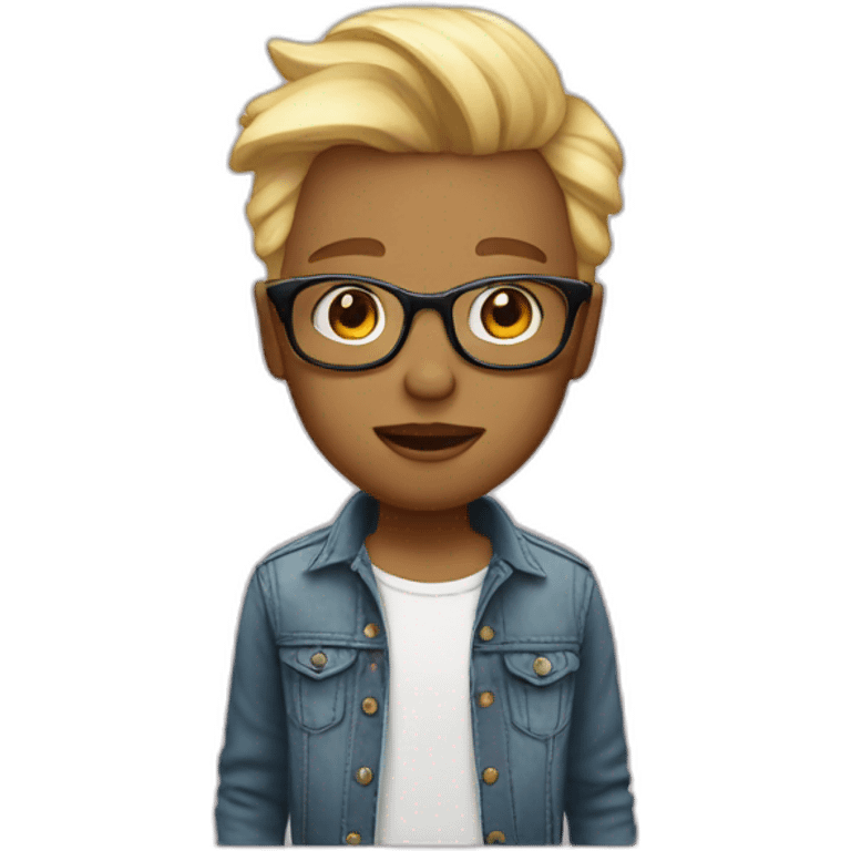 blond-pink-hypster emoji