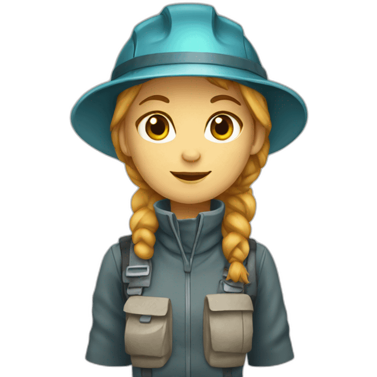 female geologist cat emoji