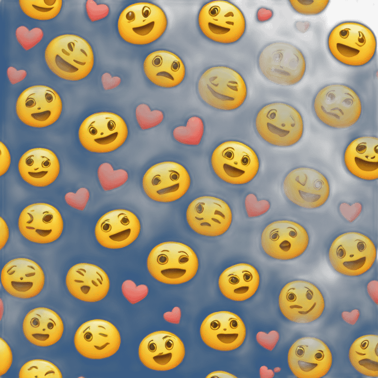 a cute emojji with heart eys emoji