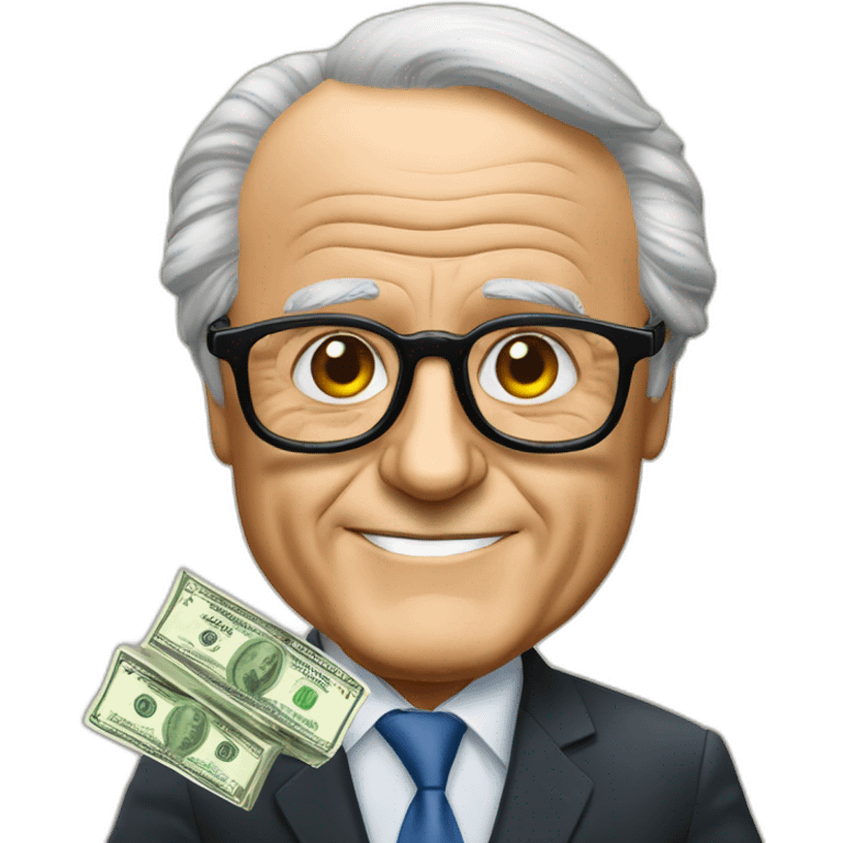 sepp blatter with dollars wearing glasses emoji