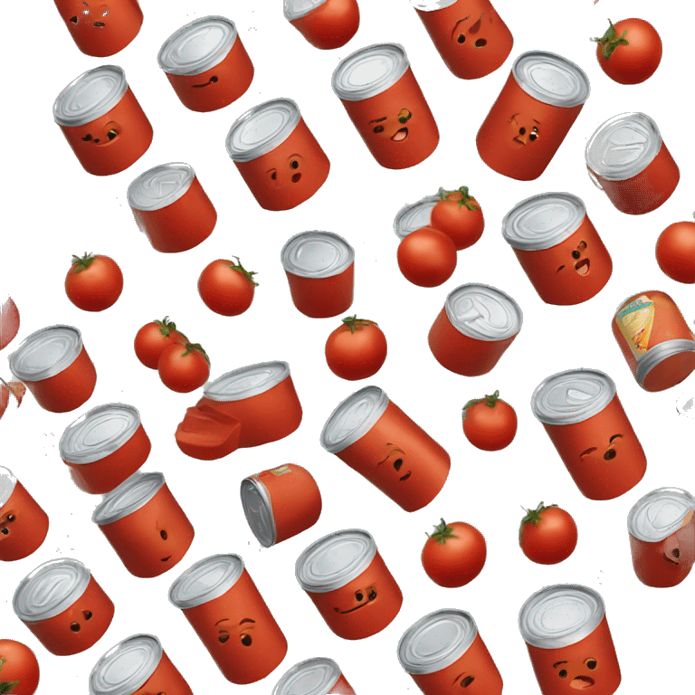 soup in a can made of tomato emoji