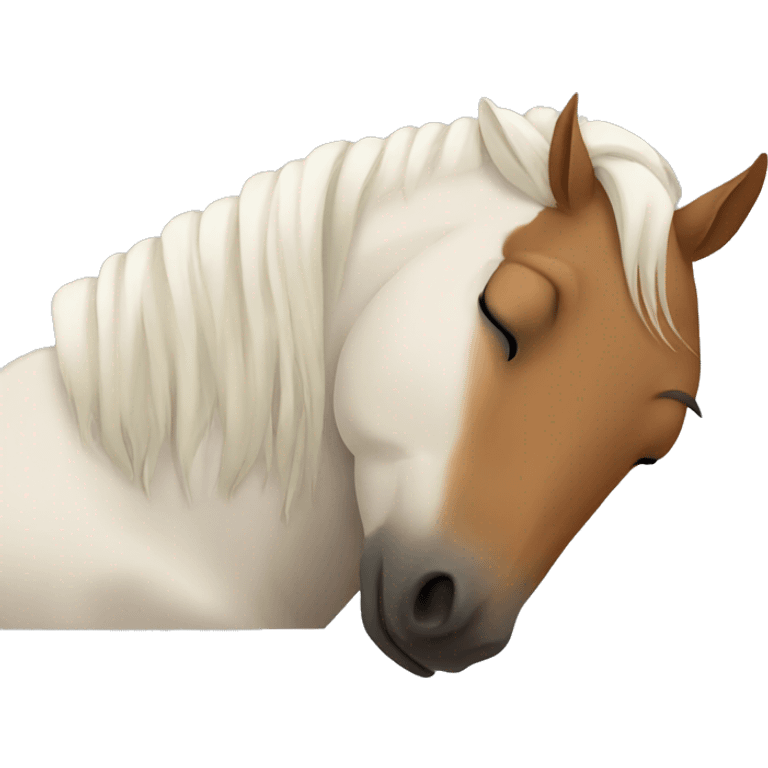 horse sleeping emoji