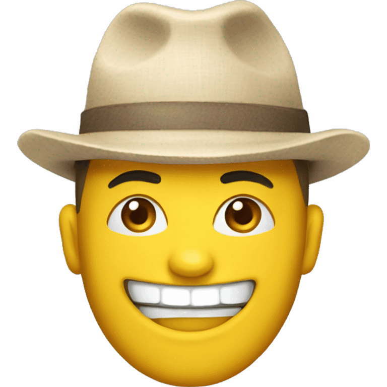 Happy with Colombian Cap emoji