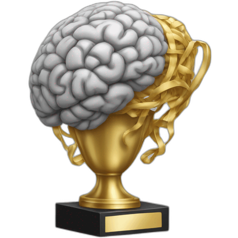 trophy like brain emoji