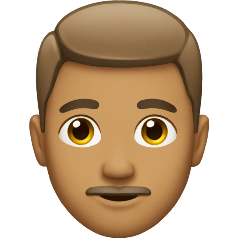 Man with a low taper fade emoji