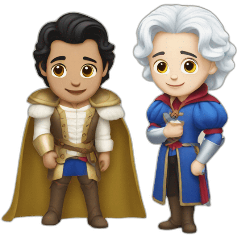 Prince snow white and barber  emoji