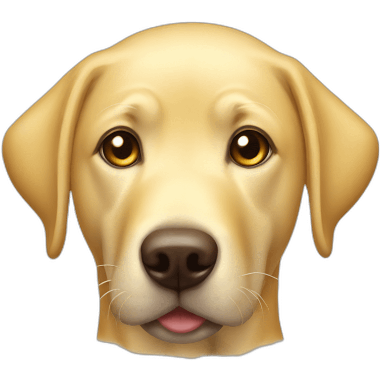 yellow lab face emoji