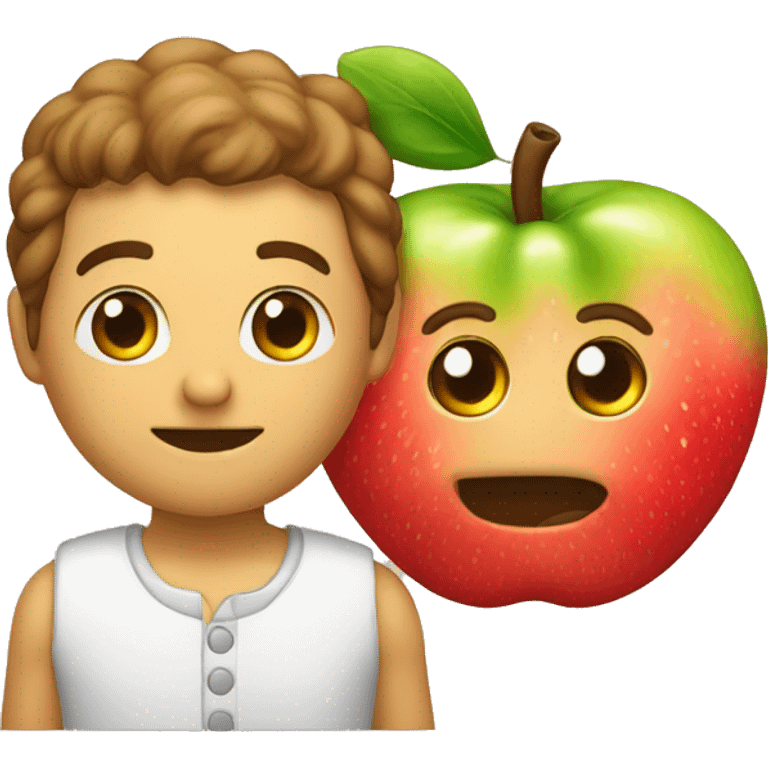 Zanahoria y una manzana emoji