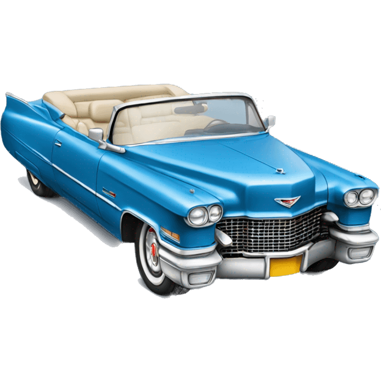 Blue Cadillac convertible emoji