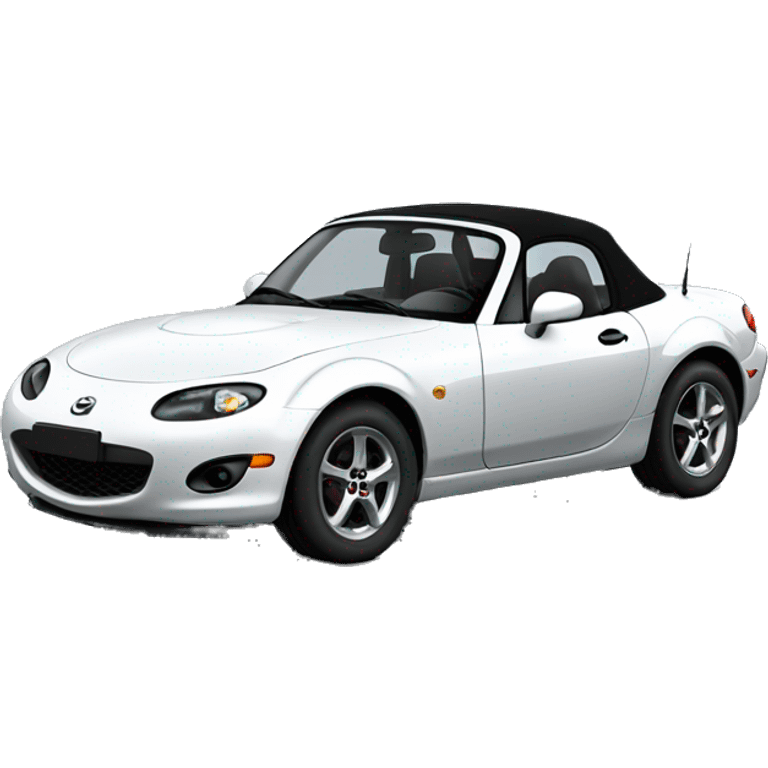 Mazda miata mx-5 black cabriolet  emoji