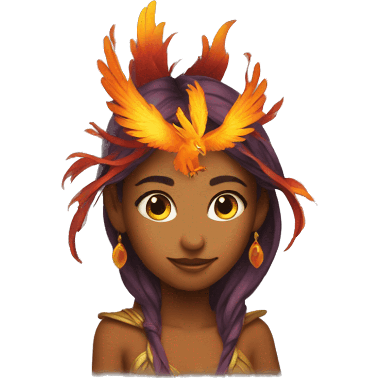 Phoenix-fairy woman emoji