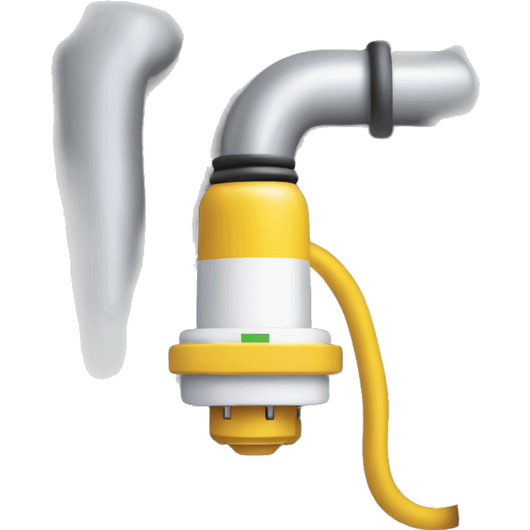 A shore power unit should depict a large, industrial-grade electrical plug with thick cables connecting to a power box or grid station. Next to the plug, there could be a ship icon or outline, symbolizing the connection to a docked vessel. emoji