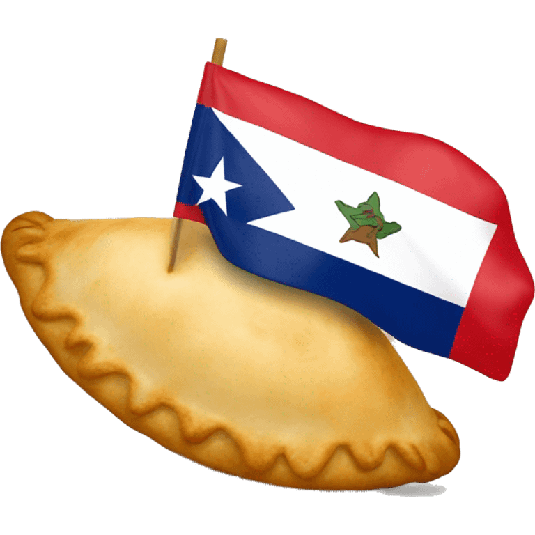 Empanadas with a little chilean flag emoji