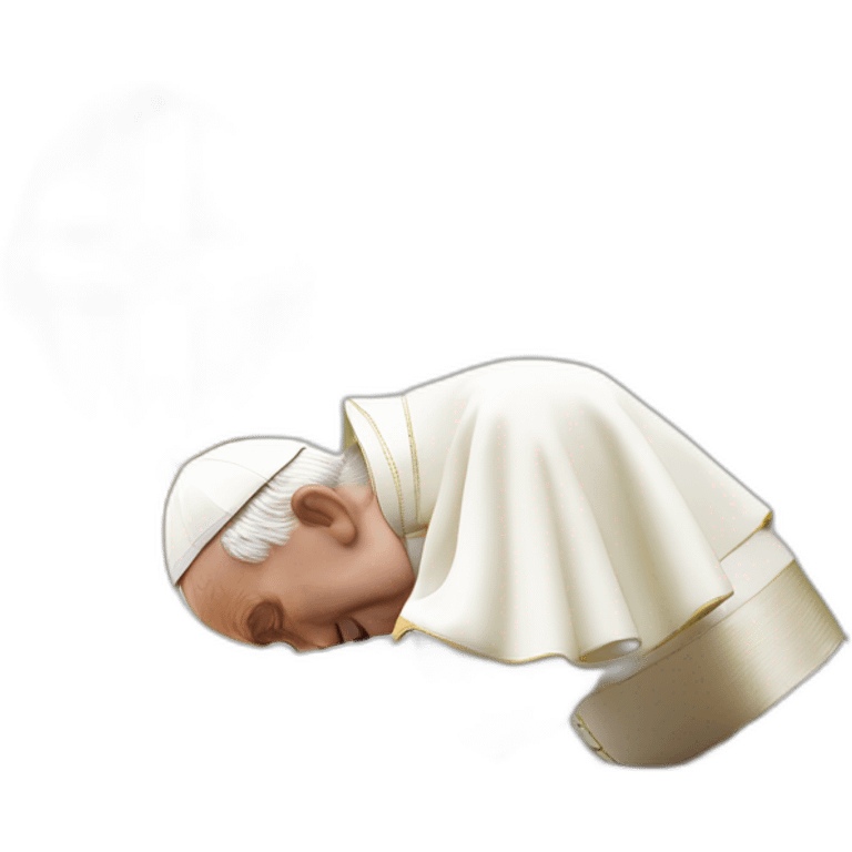 the pope innocently snorting lines emoji