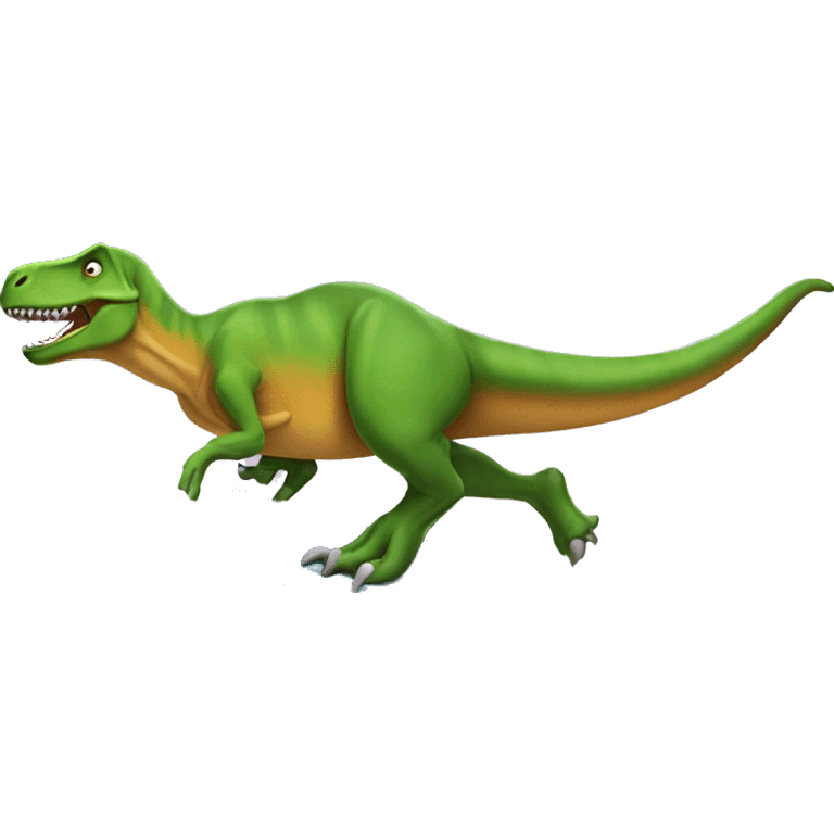 T. rex surfing  emoji