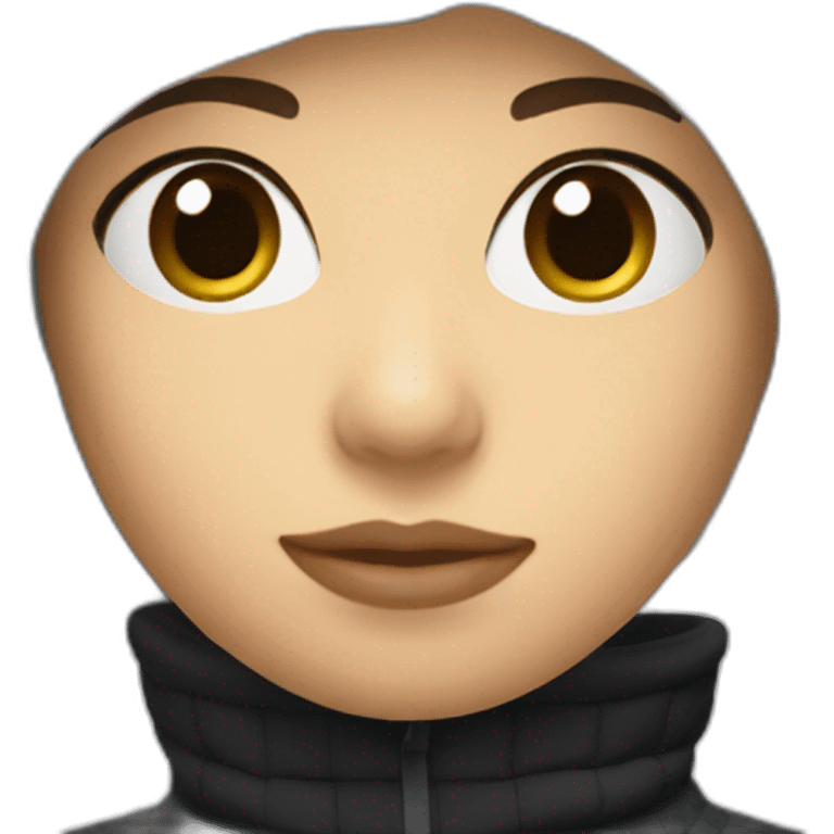 Lacoste black balaclava girl emoji