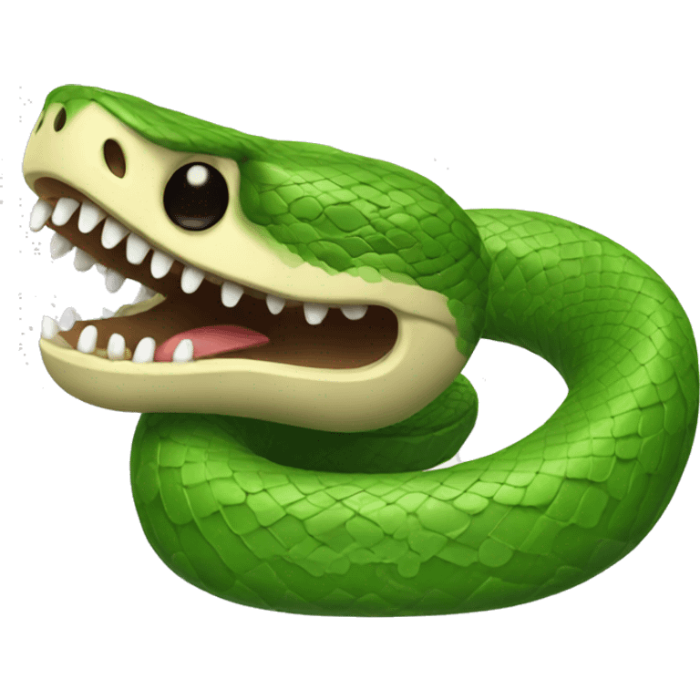 snake eating emoji