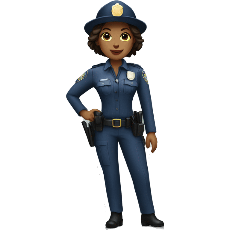 policewoman in the city emoji