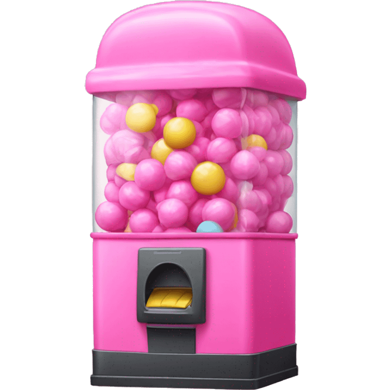 Pink bubblegum machine  emoji