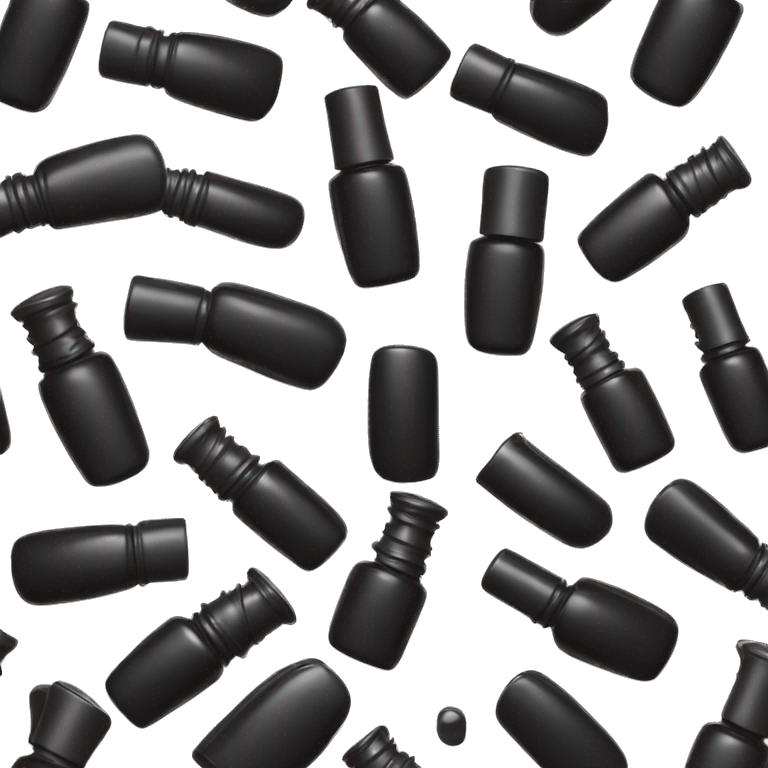 Black nail polish bottle emoji