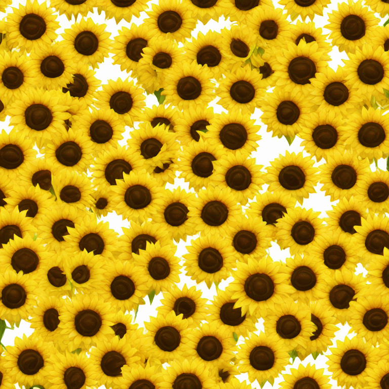 Sunflower bunch emoji