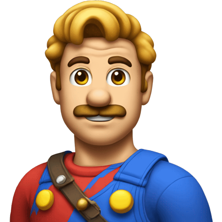 Super Mario without beard emoji