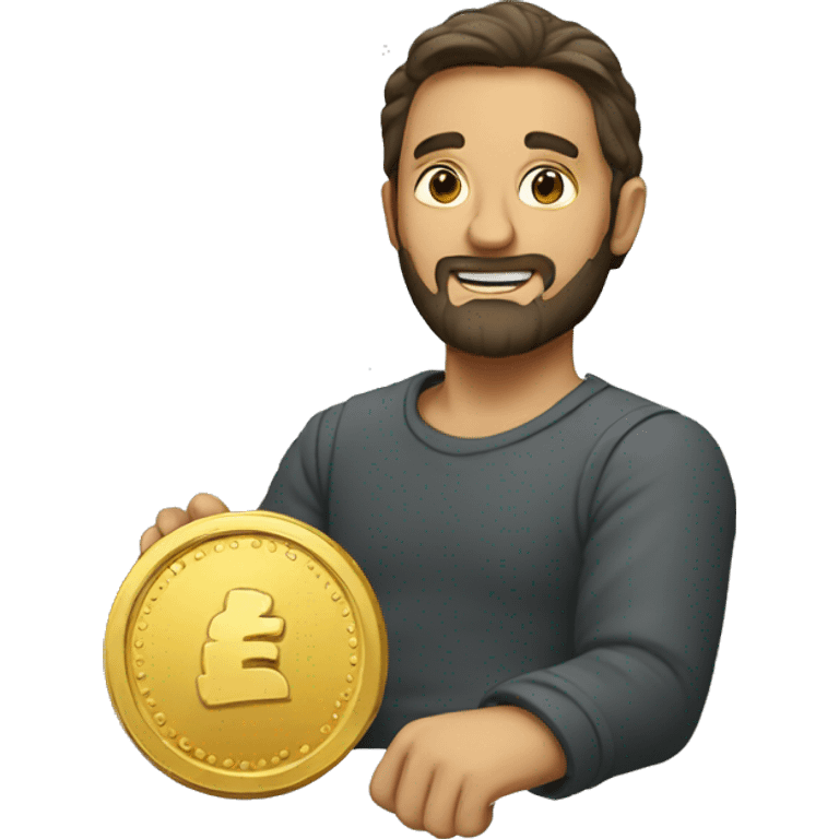 Jude with big coin emoji