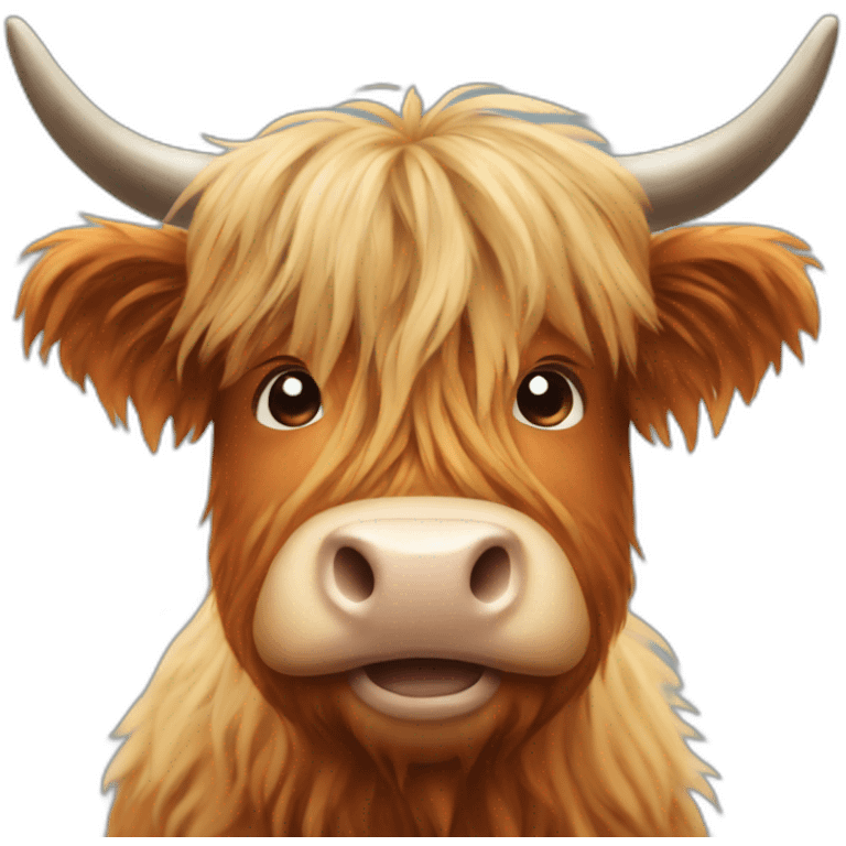 Emoji highland cow emoji